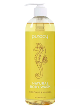 Puracy Coconut & Vanilla Natural Body Wash Shower Gel